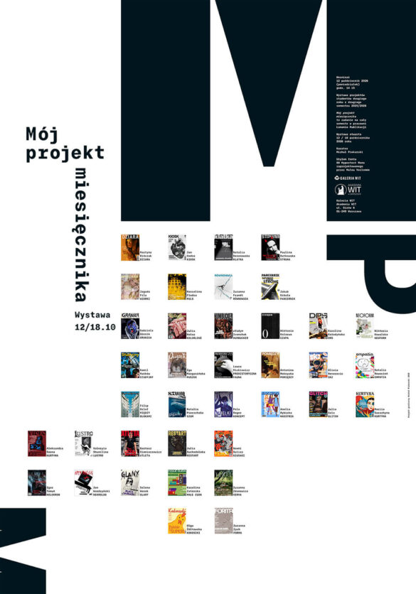 plakat na wystawe prac studentow WIT
